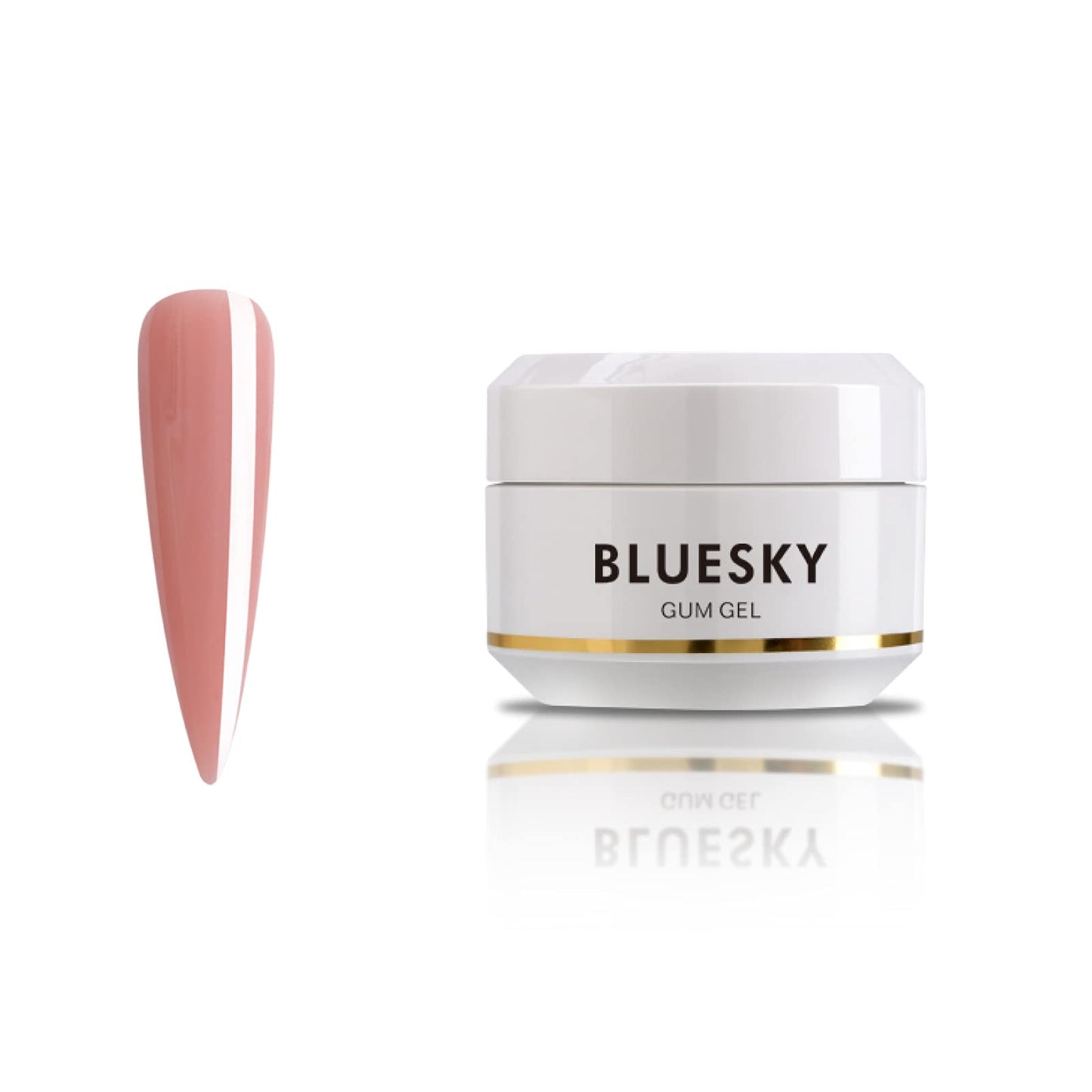 BLUESKY Bluesky Gum Gel 15 ml, Pink, Poly Gel Builder Colours For Poly Gel Nail Kit, Quick Nail Extensions (Requires Curing Under LED UV Lamp)