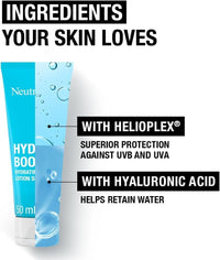 Neutrogena Hydro Boost City Shield Hydrating Face Lotion SPF 25, Protects Against Pollution and Sun Damage, with Hyaluronic Acid and Antioxidant for Radiant Skin, Broad Spectrum, 50ml