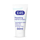 E45 Repairing Hand Cream 50ml for Dry & Damaged Hands, Fast Absorbing