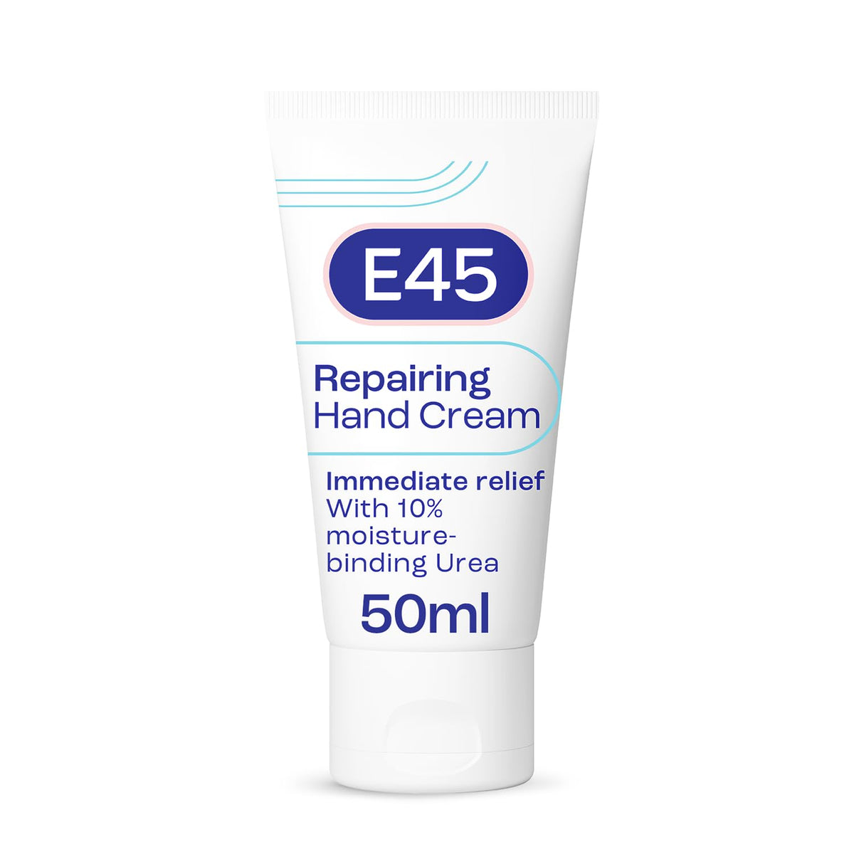 E45 Repairing Hand Cream 50ml for Dry & Damaged Hands, Fast Absorbing