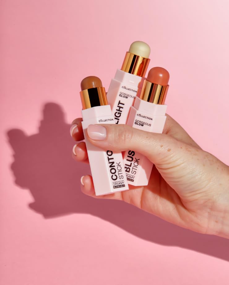 Collection Cosmetics Gorgeous Glow Sticks, Cream Formula, Bronze Contour Stick, 4g, Warm Bronze