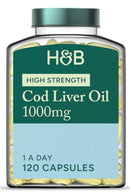 Holland & Barrett Pure Cod Liver Oil 1000mg 120 Capsules