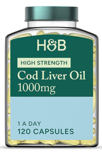 Holland & Barrett Pure Cod Liver Oil 1000mg 120 Capsules