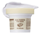 Skinfood SKINFOOD Egg White Pore Mask 3.52 oz. (100g) - Pore Refining Wash off Mask, Tightens Pores, Removes Blackheads and Dead Skin Cells, Skin Smooth and Soft - Exfoliating Skin Mask - Wash Off Face Masks