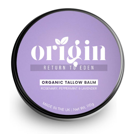 Generic Origin - Organic Beef Tallow Skin Care. Whipped cream balm for all skin types. Barrier skin food for dry skin, eczema, rosacea, menopausal. (Rosemary, Peppermint & Lavender)
