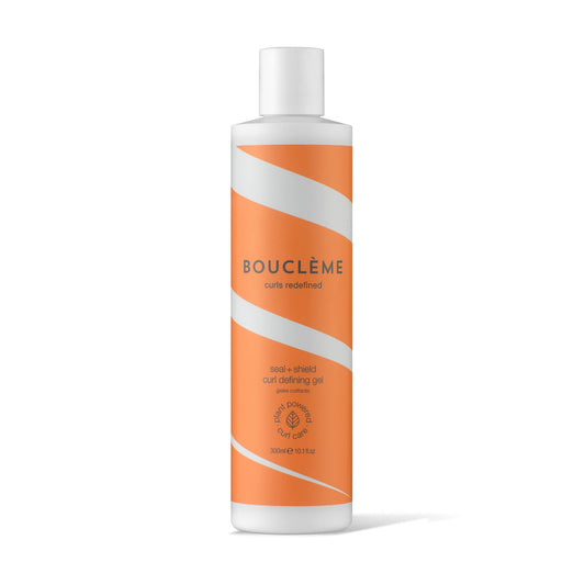 Boucléme Bouclème Seal + Shield Curl Defining Gel - Strong Hold Gel to Protect Against Humidity - 95.69% Naturally Derived Ingredients and Vegan - 300ml, clear