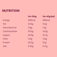 Bounce Cookie Dough Vegan Protein Balls - Peanut Butted Filled Protein Snack, Low Calorie & Gluten Free - 12 Pack