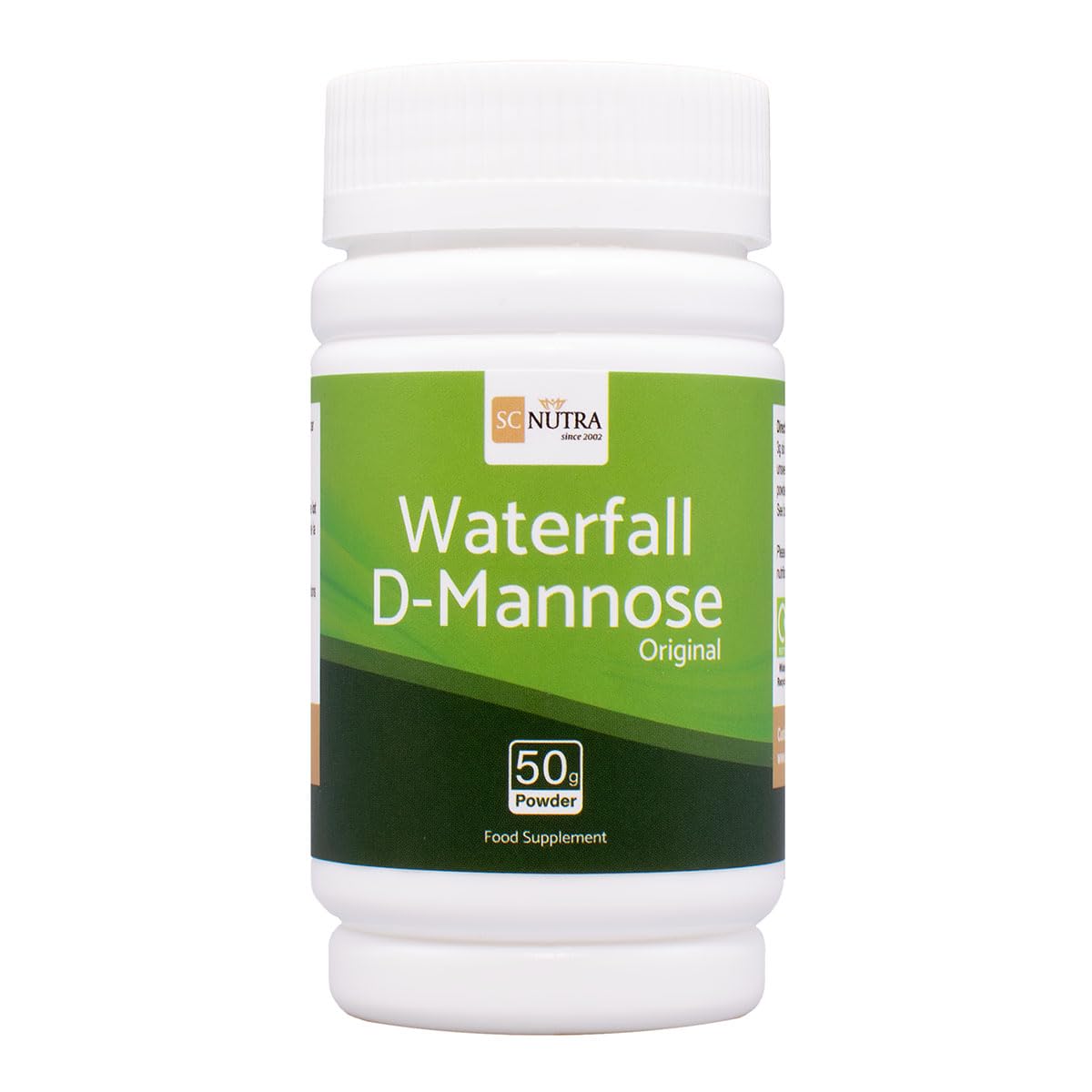 Waterfall D-Mannose Powder - 100% Pure D-Mannose Powder Naturally Sourced from Birch - Not a Blend - Free from Bulking Agent, Fillers & Cranberry - SC Nutra (Sweet Cures)