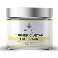 Neolith Turmeric Ubtan Clay Face Mask for Skin Brightening, Glowing Skin, Tan Removal, Oil Control, Black head removal, Anti Acne & Fairness, 100gm