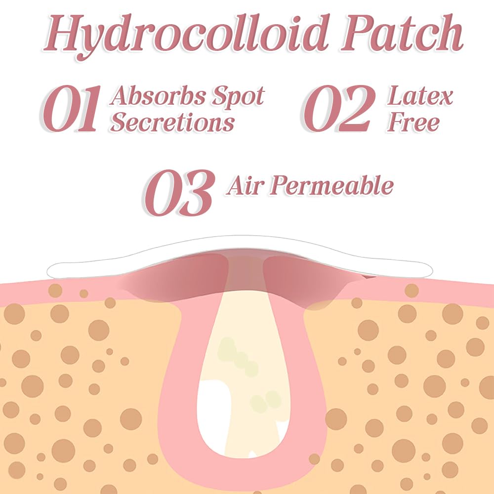 FADII Pimple Patches Pack Of 120 Hydrocolloid Spot Patches Fast-Acting Salicylic Acid Acne Patches Vegan & Cruelty Free Pimple Patch Clear Spot Stickers for Face