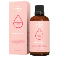 The Balanced Way 100% Pure Organic Rose Water for Face & Hair (100ml) | Pure Rose Water Calms & Soothes Irritated/Red Skin | Heals Blemishes | Rose Water for Hair Reduces Frizz | Incredibly Gentle/Triple Distilled
