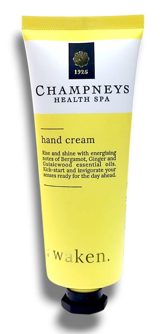 Generic Champney Health Spa | Awaken Hand Cream with Bergamot, Ginger and Guaiaicwood Essential Oils | Kick-Start & Invigorate Your Senses Ready For The Day Ahead | 75mL