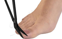 Sandbros Toenail Scissors Extra Long, 19 cm, Stainless Steel with Micro Teeth (Black..)