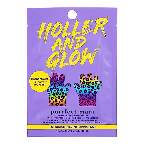Holler & Glow Holler and Glow Purrfect Mani, Hydrating Printed Hand Masks