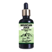 Mountain Juice Pure Himalayan Shilajit Liquid Drops [30ml] Travel Sized, Powerful Resin. Potent & Natural Ayurvedic Fulvic Mineral. High Strength, Long Lasting Stamina.