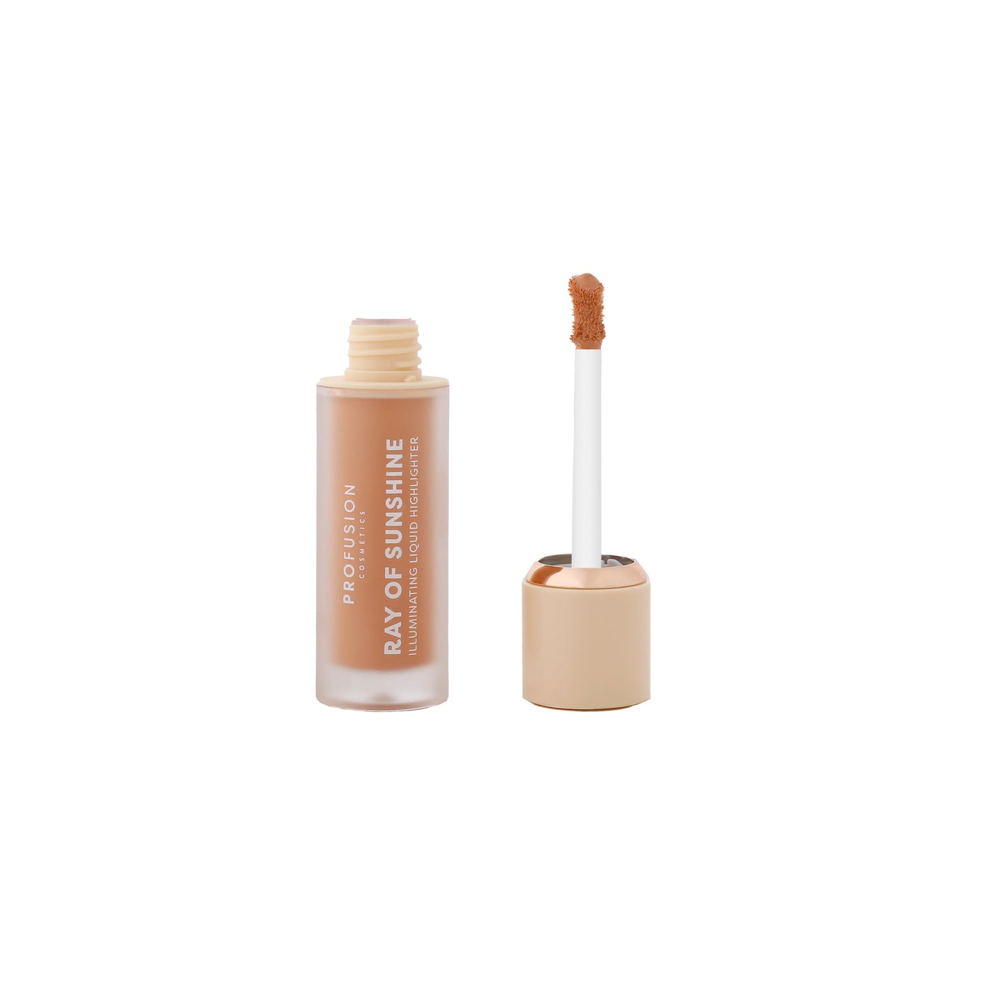 Profusion Cosmetics Ray of Sunshine Liquid Highlighter - Infused with Vitamin A & E for Subtle Luminosity, Long-Lasting Makeup Essentials for Effortless Beauty - Golden Hour
