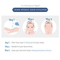 Orjena Rose Calming Intensive Serum - Moisturizing, Soothing, Calming - For All Skin Types, 50ml Net Wt