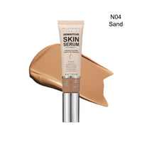 Phoera PHOERA Hydrating Serum Foundation, Hyaluronic Acid, Allantoin, Vitamin E, Tea Tree Oil Ideal For Dry And Sensitive Skin 12HR Skin Hydration, Medium Coverage, (SAND, 30ml)