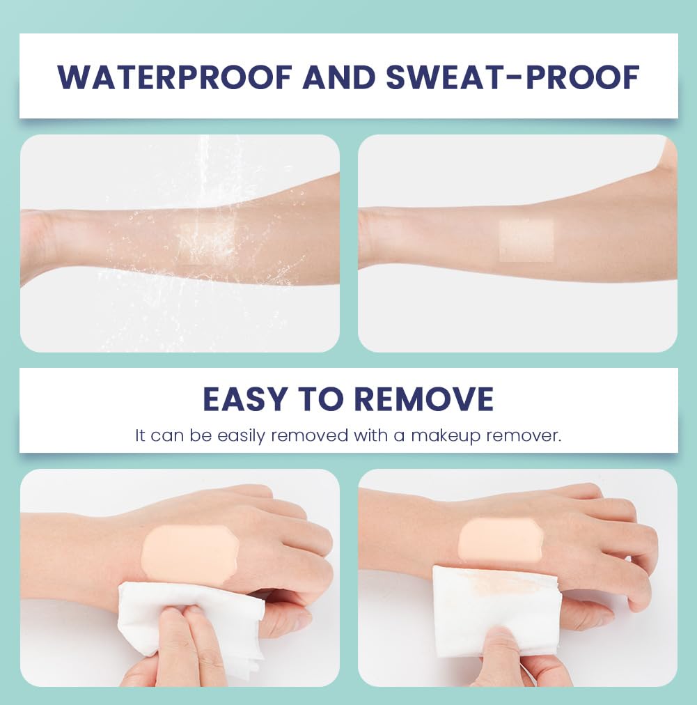 LOPHE Body Coverage Perfector, Leg Makeup Waterproof No Transfer Full Coverage Body Makeup Scar Tattoo Cover Up Cover Veins Concealer Light Concealing Foundation Cream for Body Face Makeup