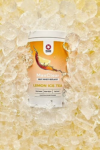 MaxiNutrition, Maxclear, Clear Whey Lemon Ice Tea, 100% Whey Protein Isolate, 420g, with 24g Protein per Serving, Refreshing, Low in Calories, Without Artificial Flavors