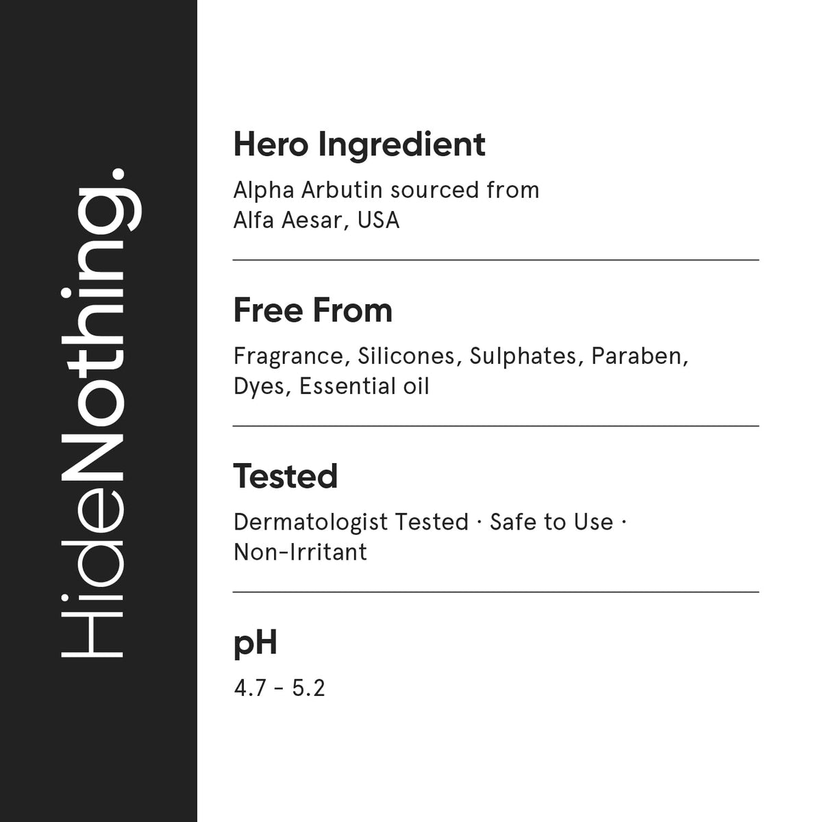 Minimalist 2% Alpha Arbutin Serum for Pigmentation & Dark Spots Removal | Antipigmentation Face Serum For Men & Women with Hyaluronic Acid to Remove Blemishes, Acne Marks & Tanning, Transparent, 30 ml