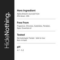 Minimalist 2% Alpha Arbutin Serum for Pigmentation & Dark Spots Removal | Antipigmentation Face Serum For Men & Women with Hyaluronic Acid to Remove Blemishes, Acne Marks & Tanning, Transparent, 30 ml