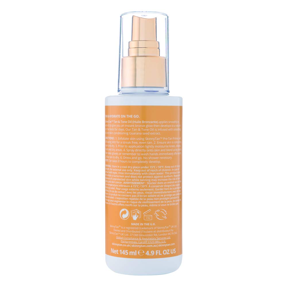 Skinny Tan Tan & Tone Oil, 145ml (Bottle style may vary)
