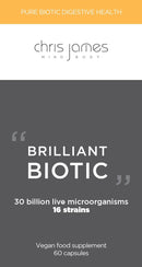 CHRIS JAMES MIND BODY BRILLIANT BIOTIC - Probiotic Supplement for a Healthy Gut