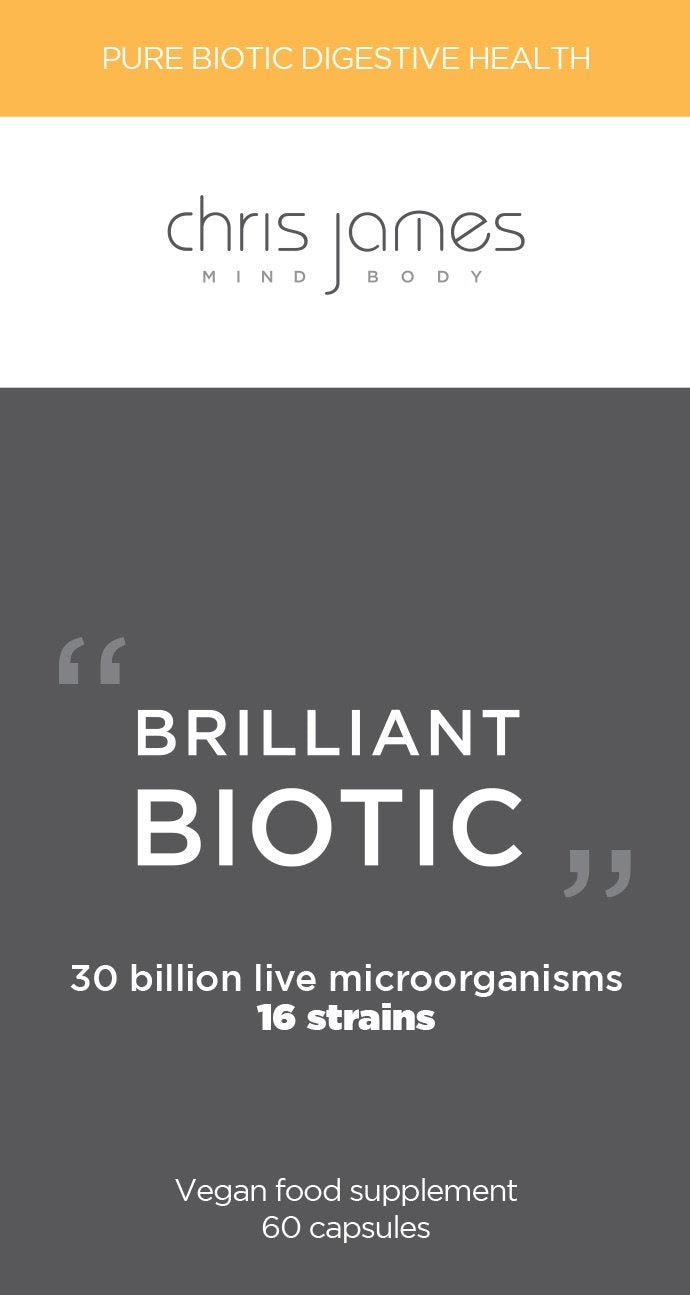CHRIS JAMES MIND BODY BRILLIANT BIOTIC - Probiotic Supplement for a Healthy Gut
