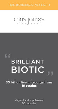 CHRIS JAMES MIND BODY BRILLIANT BIOTIC - Probiotic Supplement for a Healthy Gut