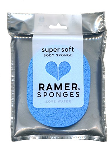 RAMER Ramer Shower Sponge - Super Soft Body Sponge Small (Blue)