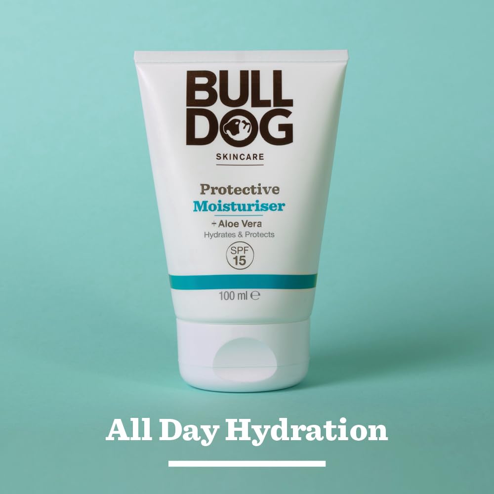 AMIGO BULLDOG - Skincare for Men | Protective Moisturiser | Face Cream With SPF 15 | 100 ml