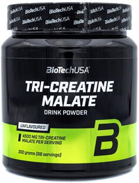 BioTechUSA Tri Creatine Malate | 4500mg Triple Creatine Compound | Gluten free | for Enhanced Physical Performance in High-Intensity Workouts, 300g