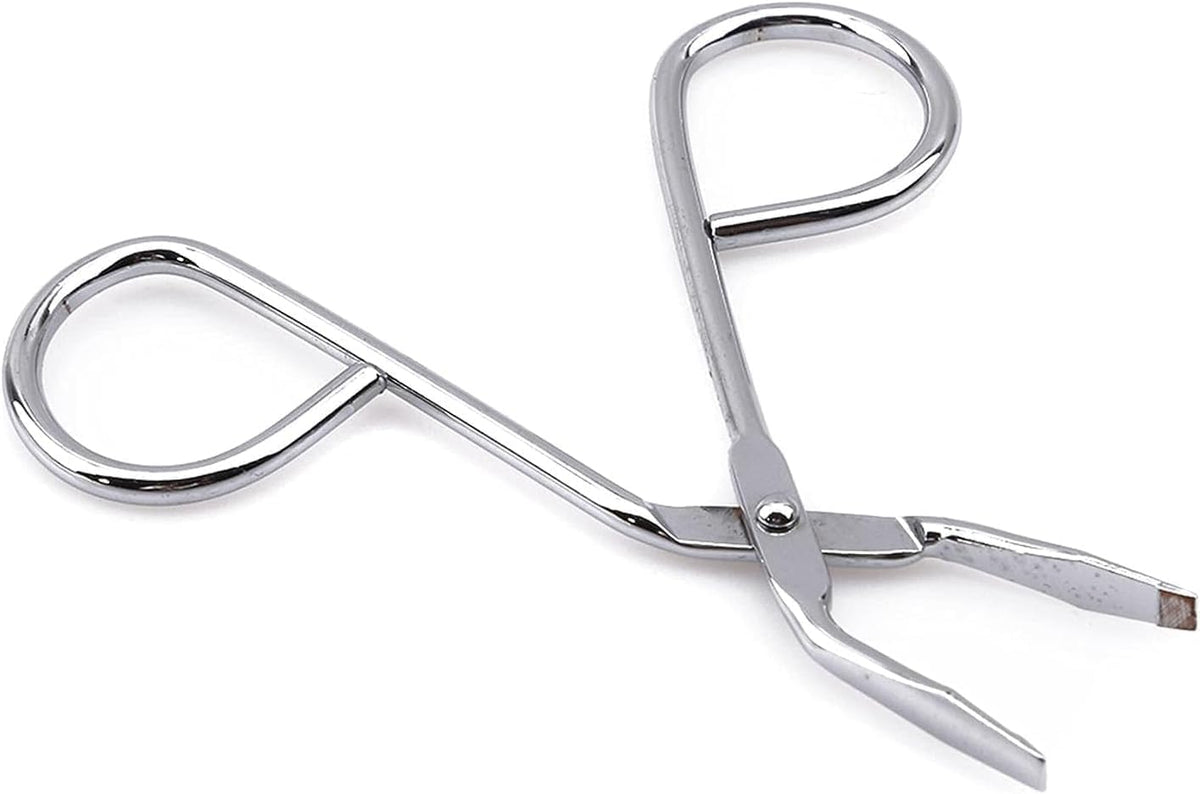 LNYMZD Silver Stainless Steel Eyebrow Scissors Tweezers,Elbow Pliers Clip Scissors,Flat Tip Tweezers Hair Plucker Hair Removal, Shave and Removal Women's