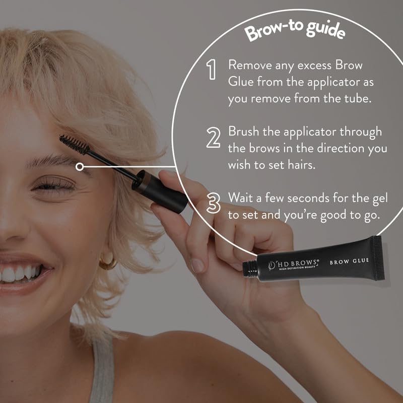 HD Brows Defined Brow Bundle | 1x Clear Brow Glue Setting Gel & 1x Brow Defined Vamp Eyebrow Pencil | Long-Lasting Brow Gel with Lamination Effect & Precision Eyebrow Pencil for Defining, Shaping, and Filling