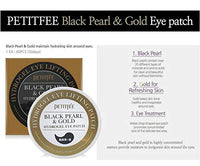 YOSEN PETITFEE Black Pearl Gold Hydrogel Eye Patch 60 pcs Eye Mask Ageless Sleep Mask Eye Patches Dark Circles Face Care Mask