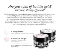 VICTORIA VYNN Victoria Vynn Build Gel UV/LED GEL BUILDER Nails Building Extension (No. 15 Milky White, 50ml)