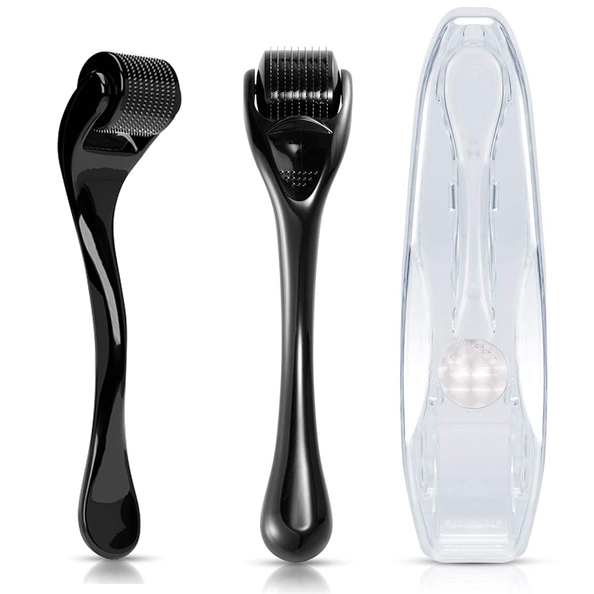 AUDUODUO Derma Roller 1.5mm SILVER Needles, ONLY for Professional Users, 540 Microneedle roller for Beard and Hair Growth, Anti-Aging Stretch Marks Scars