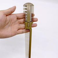 KAEGOUSY 2-in-1 Dual Side Hair Thinning Comb Razor Dual Side Hair Thinning Comb Hair Razor Comb Hair Cutter Comb for Hair Cutting and Styling