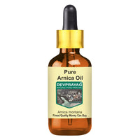 DEVPRAYAG Devprayag Pure Arnica Oil (Arnica Montana) with Glass Dropper Natural Therapeutic Grade 5ml (0.16 oz)