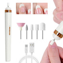 XUEQI Nail Grinder, Designed specifically for Nail Beauty, Cordless Nail Grinder for Thick toenails, Nail and Foot Repair kit, Gift for Female Mothers (White)