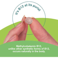 A to Z Pure Health Energy Supplement, Vitamin B12 Complex High Strength Vegan Tablets | 1000mcg 60 Tablets (2 Month's Supply) | Premium, High Strength B12 Methylcobalamin | Reduces Tiredness & Fatigue | UK Made