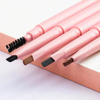 Elite Eves Dual-Ended Microblading Eyebrow Pen - 2-in-1 Waterproof Brow Pencil for Natural Hair-Like Brows, Eyebrow Makeup for Natural Looking Eyebrows, 100% Cruelty-Free (4 Colors) (Coffee)