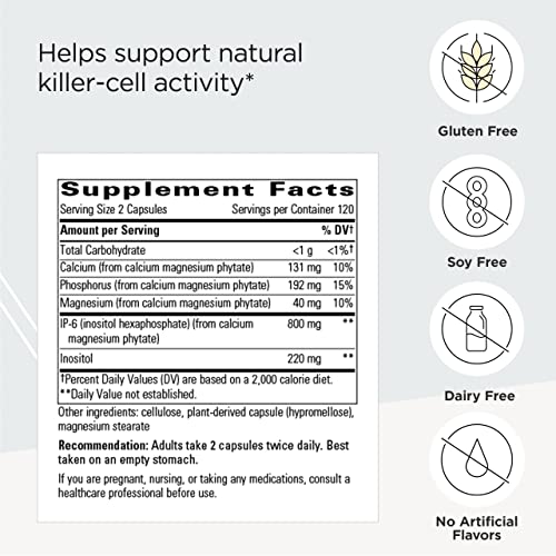 Integrative Therapeutics Cellular Forte - Immune Support Supplement with IP-6 and Inositol* - Gluten Free - Dairy Free - Vegan - 120 Capsules