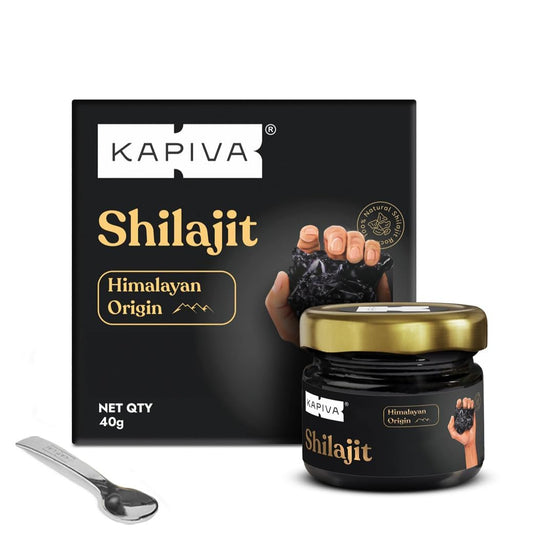 Kapiva Himalayan Shilajit Resin | 100% Pure, Natural & Ayurvedic |250mg Per Serving | 85+ Trace Minerals & Fulvic Acid | Energy & Stamina Booster – 40g
