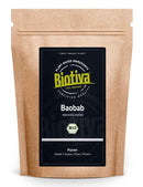 Biotiva Baobab Powder Organic 250g - Biobaobab in Premium Organic Quality - Adansonia - Vegan - Packed in Germany (DE-ECO-005)