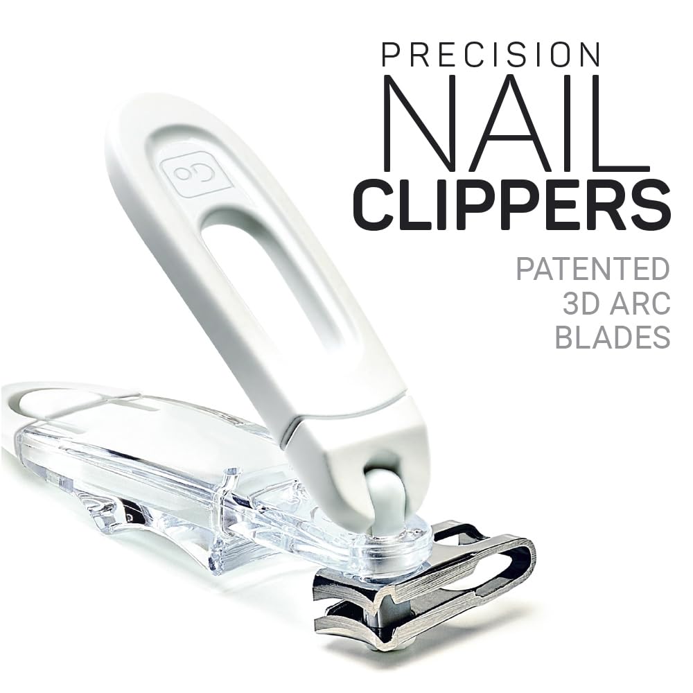 Go Travel Nail Clippers - Arc Blade for Nails & Toenails with Airline Case