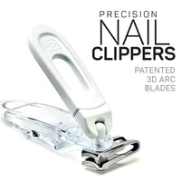 Go Travel Nail Clippers - Arc Blade for Nails & Toenails with Airline Case