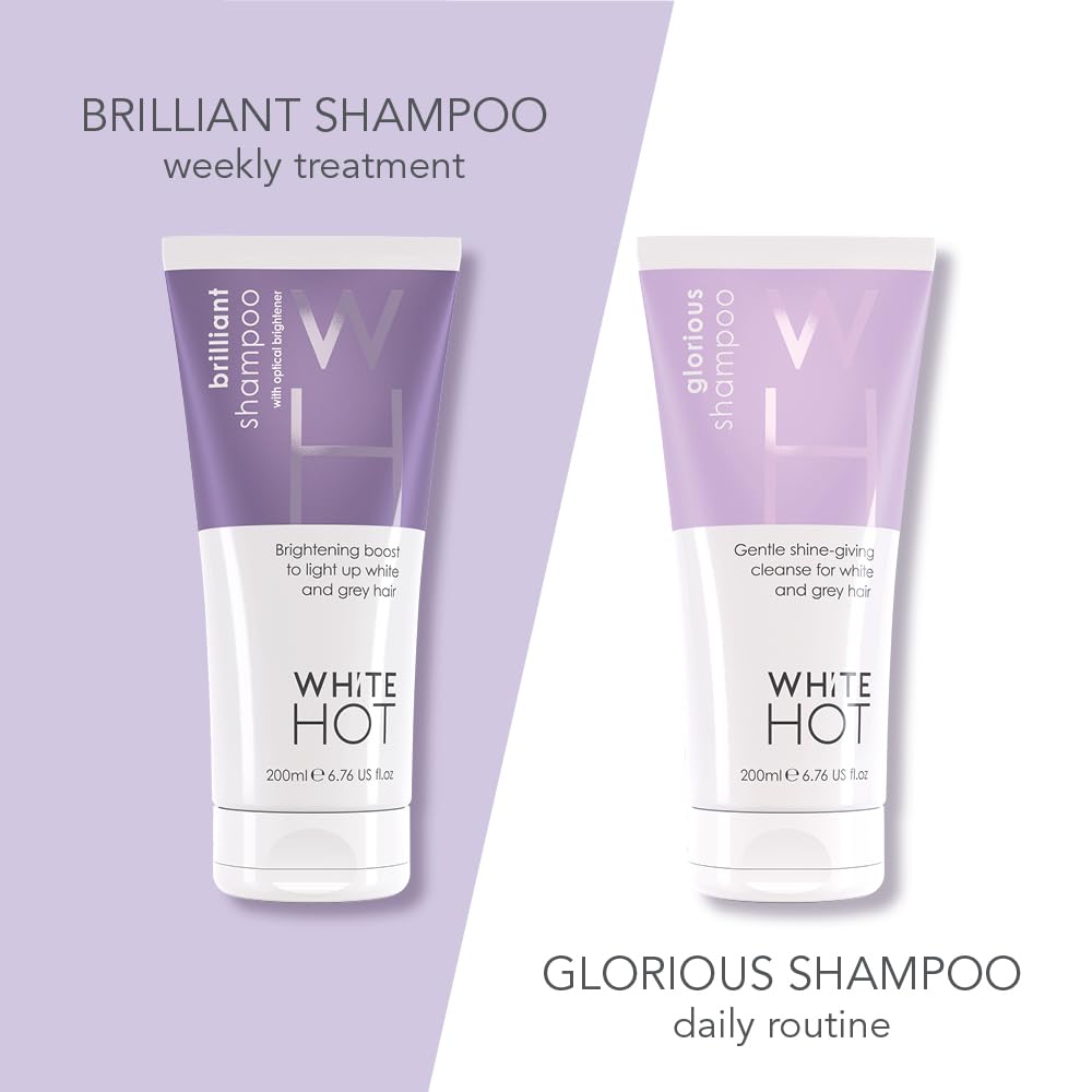 Glorious Shampoo by White Hot, 200ml, suitable for women with grey hair