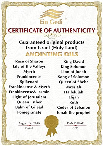 SpringNahal Henna Prosperity Anointing Oil 100 ml - 3.4 fl.oz from Holyland Jerusalem